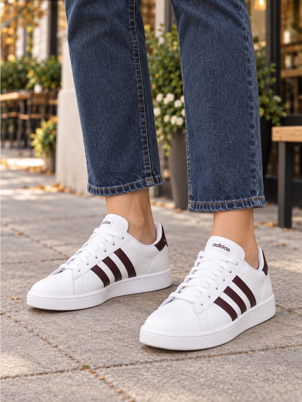 Adidas Grand Court 2.0 White Aurora Metallic Sneakers Women’s 9.5 NWT